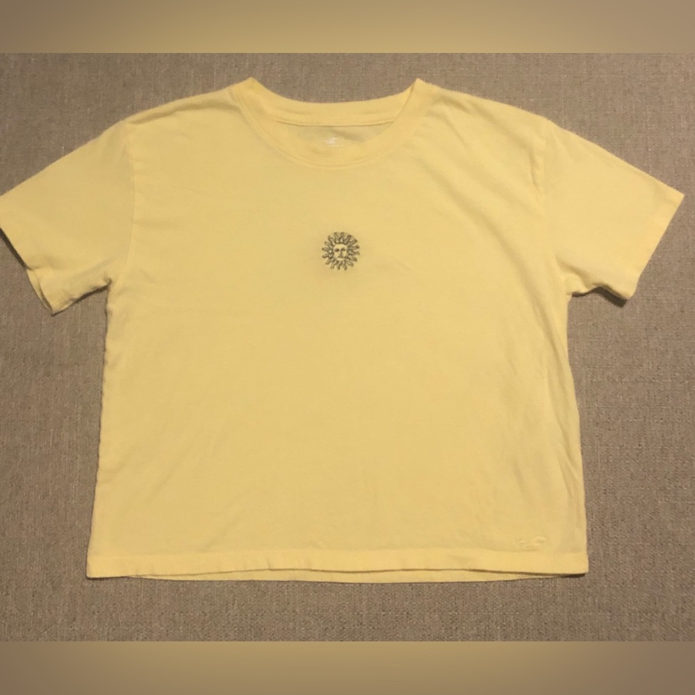 Hollister Graphic Tee Yellow Size XS